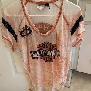 Harley-Davidson 1W slub tshirt.